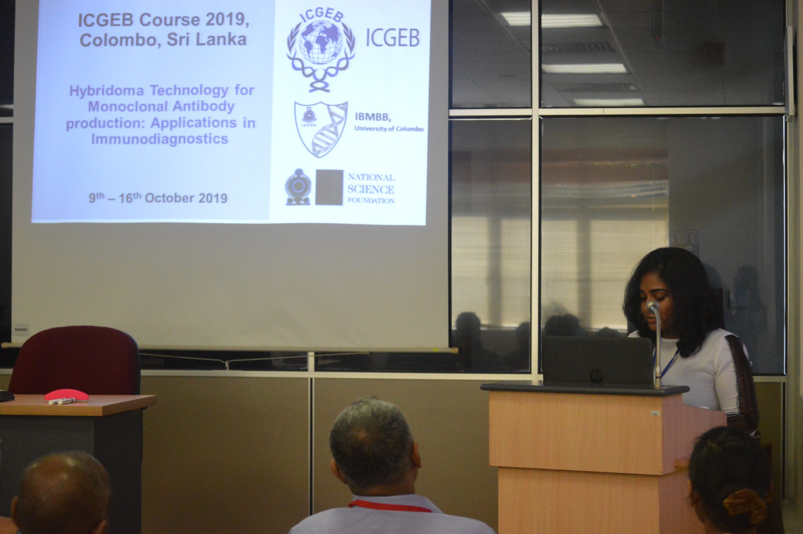 ICGEB Course 2019, Colombo, Sri Lanka 9th – 16th October 2019