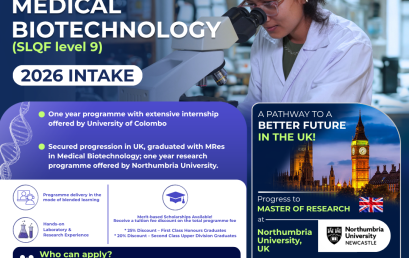 Master of Medical Biotechnology (SLQF Level 9)